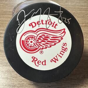 1990’s Detroit Red Wings Darren McCarty Autographed Official Game Hockey Puck